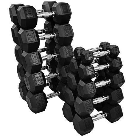 Axe Strength, AXE Rubber Hex Dumbbell - Sets