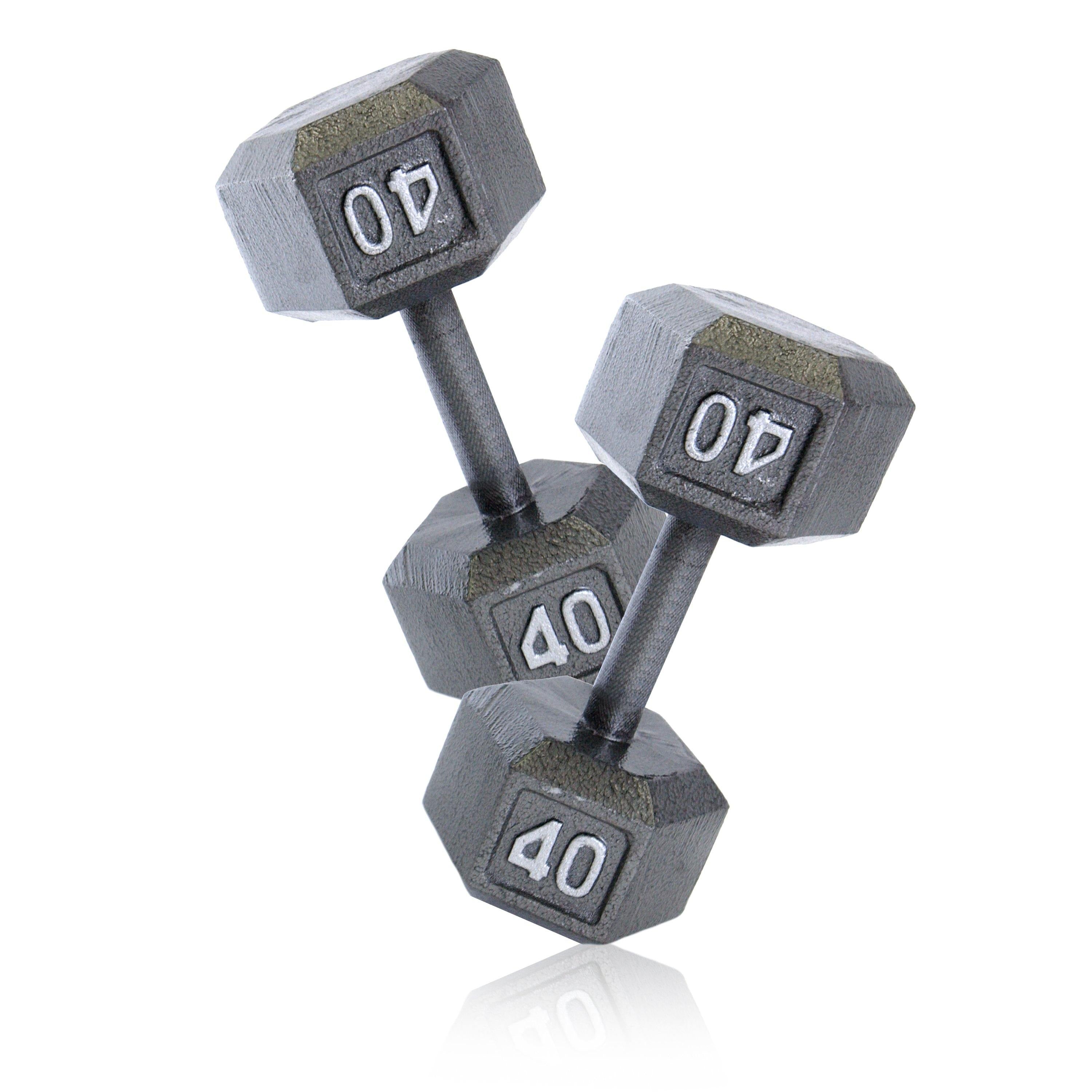 Apollo Athletics, Apollo Athletics Cast Iron Hex Dumbbells - Price is Per PAIR