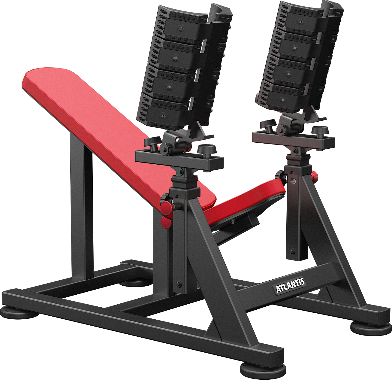 Atlantis Strength, Atlantis Incline Dumbbell Bench with Pivots