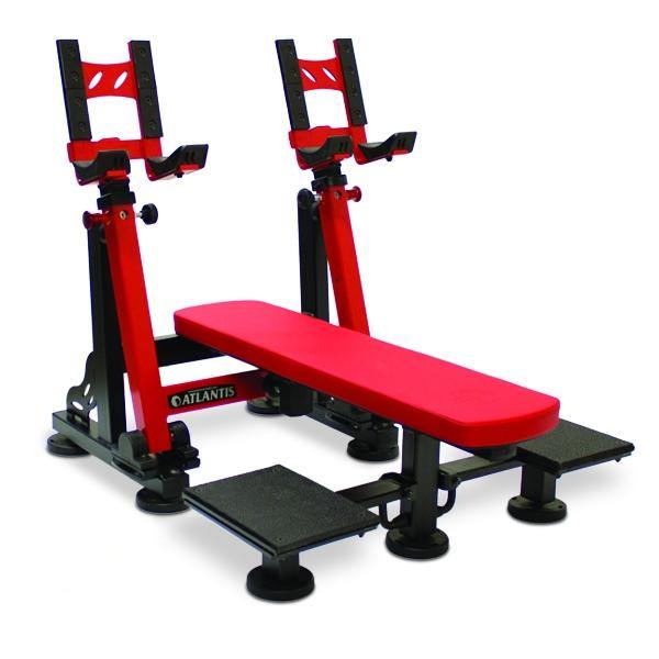 Atlantis Strength, Atlantis Strength P-537 Precision Series Flat Dumbbell Bench with Pivots