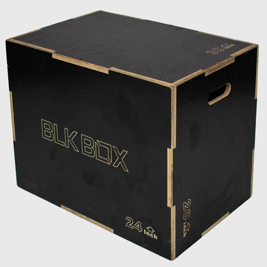 BLK BOX, BLK BOX Anti-Slip 3in1 Wooden Plyo Jump Box