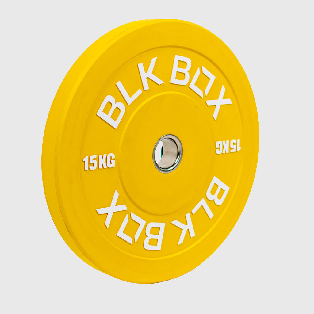 BLK BOX, BLK BOX Coloured HD Bumper Weight Plate 15kg (Cosmetic Second)