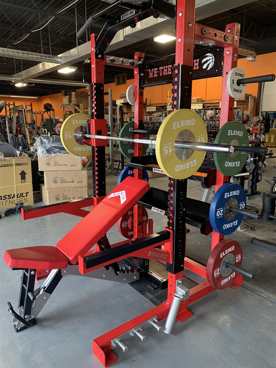 Dynamic Fitness, Custom Dynamic 'Raptors' Half Rack and Bench system