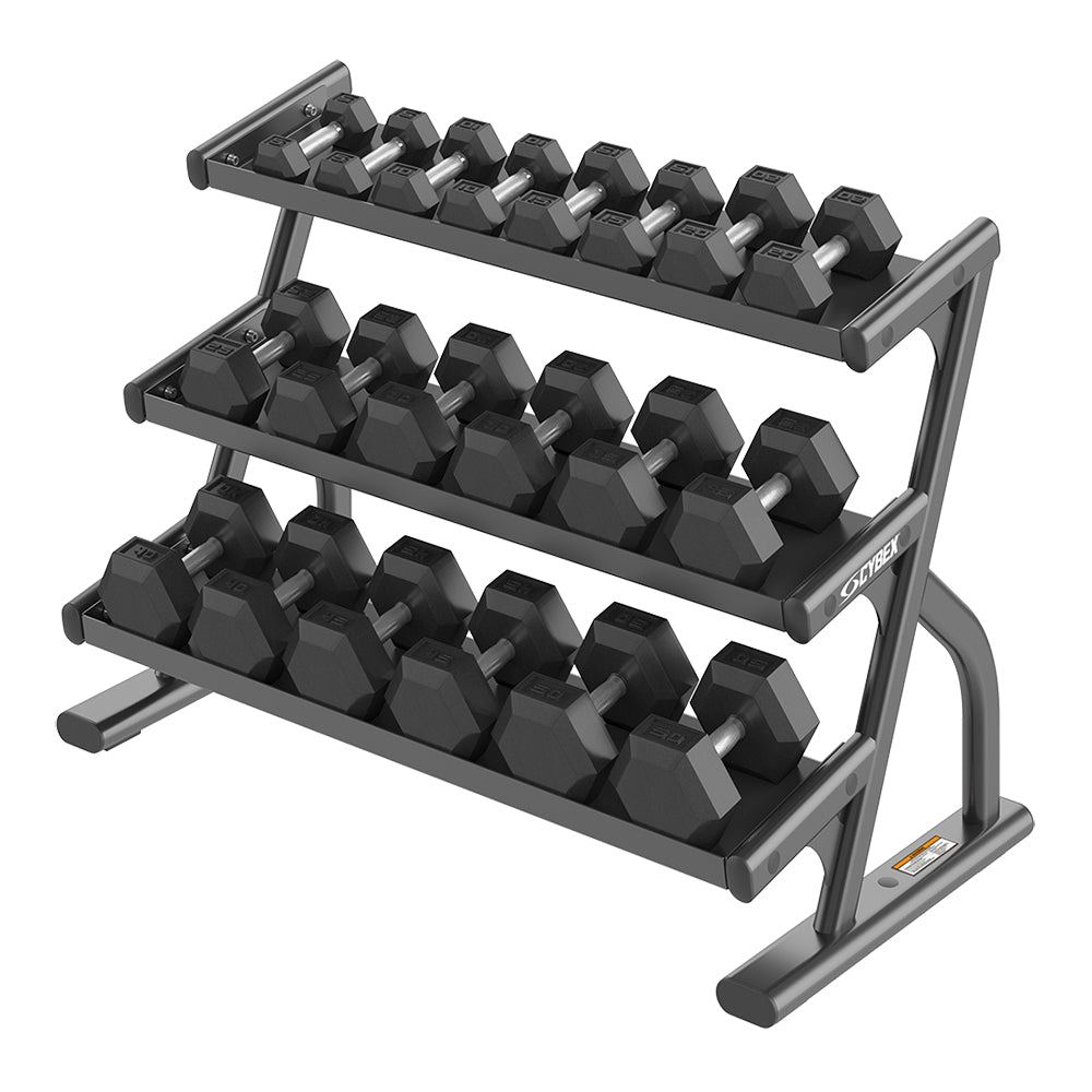 Cybex, Cybex Ion Series 3-Tier Hex Dumbbell Rack (5-50) - Outlet