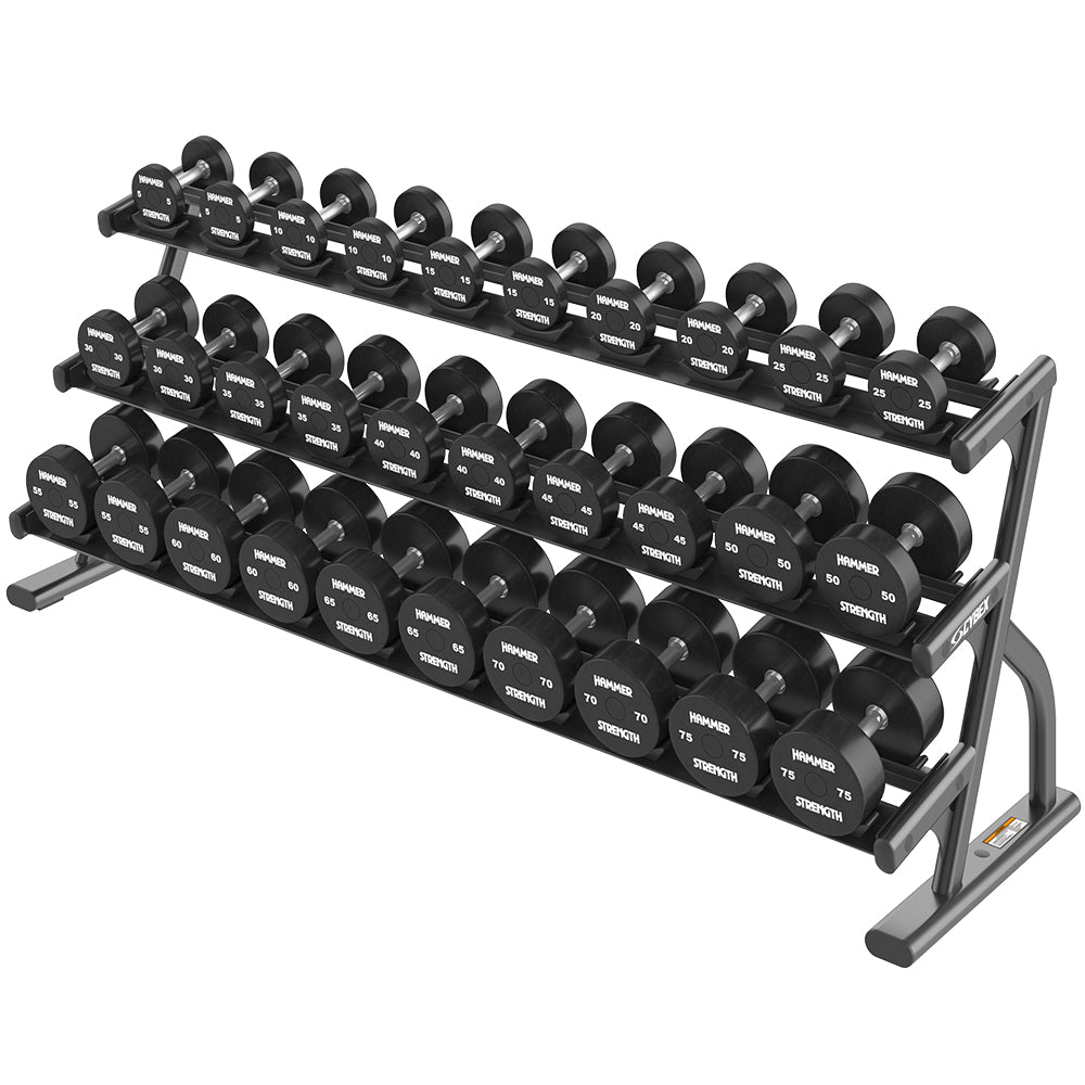 Cybex, Cybex Ion Series 3-Tier Long Saddle Dumbbell Rack (5-75) - Outlet