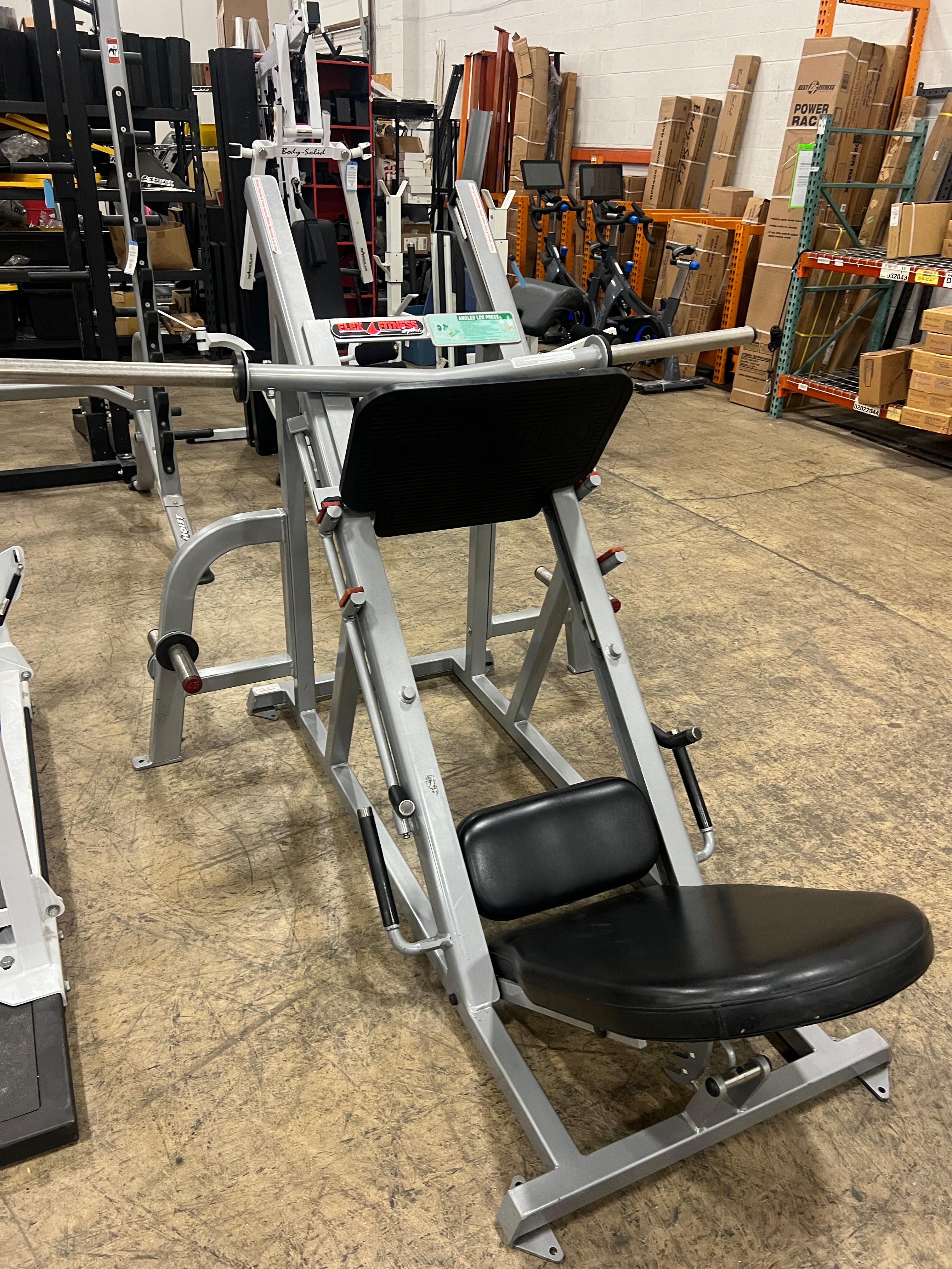 Flex Fitness, Flex Fitness 45 Degree Plate Loaded Linear Leg Press-USED