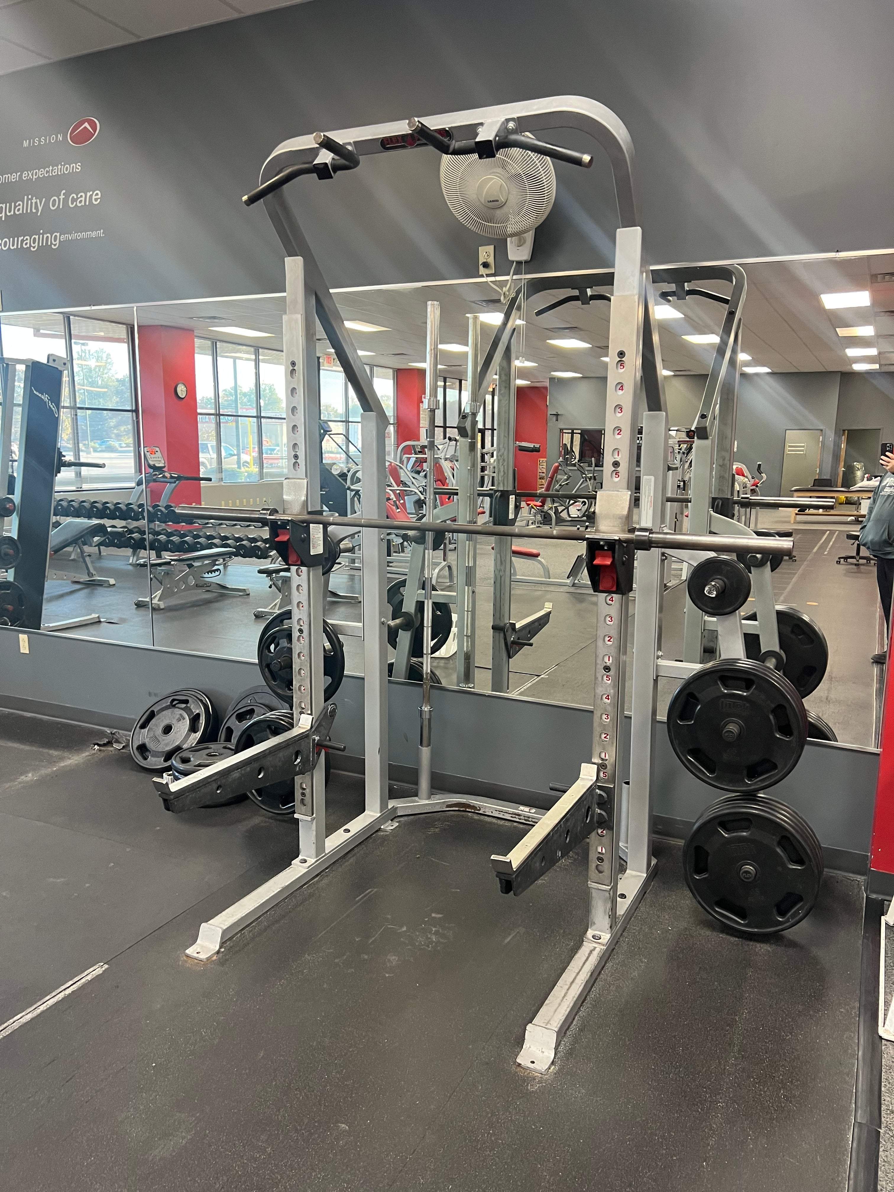 Flex Fitness, Flex Fitness Half Rack w/ Plate Storage - Used