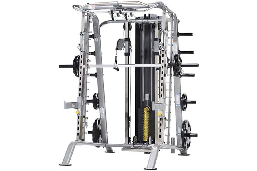 TuffStuff Fitness, TuffStuff Evolution Smith Machine / Half Cage Ensemble (CSM-725WS)