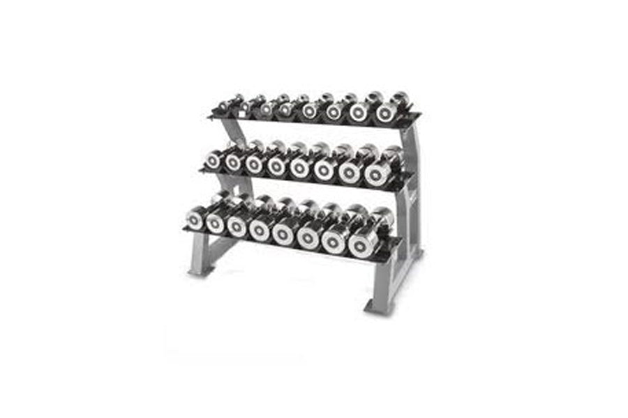 Warrior Strength Equipment, Warrior 10 Pair 3-Tier Dumbbell Saddle Rack