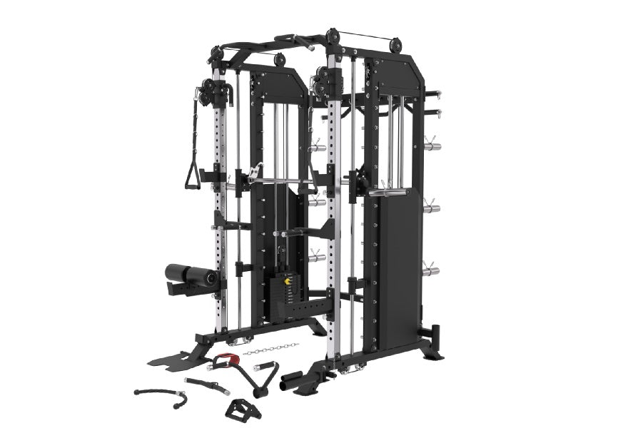 Warrior Strength Equipment, Warrior 801 All-in-One Functional Pro Power Rack Trainer Cable Crossover Home Gym w/ Smith Machine (DEMO MODEL)