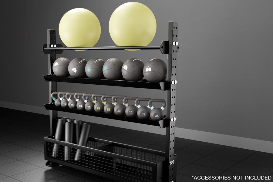 Warrior Strength Equipment, Warrior Multi Purpose Exercise Ball & Weight Storage Rack Station