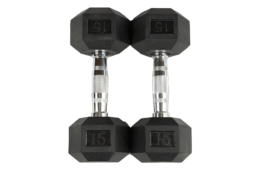 Warrior Strength Equipment, Warrior Rubber Hex Dumbbells