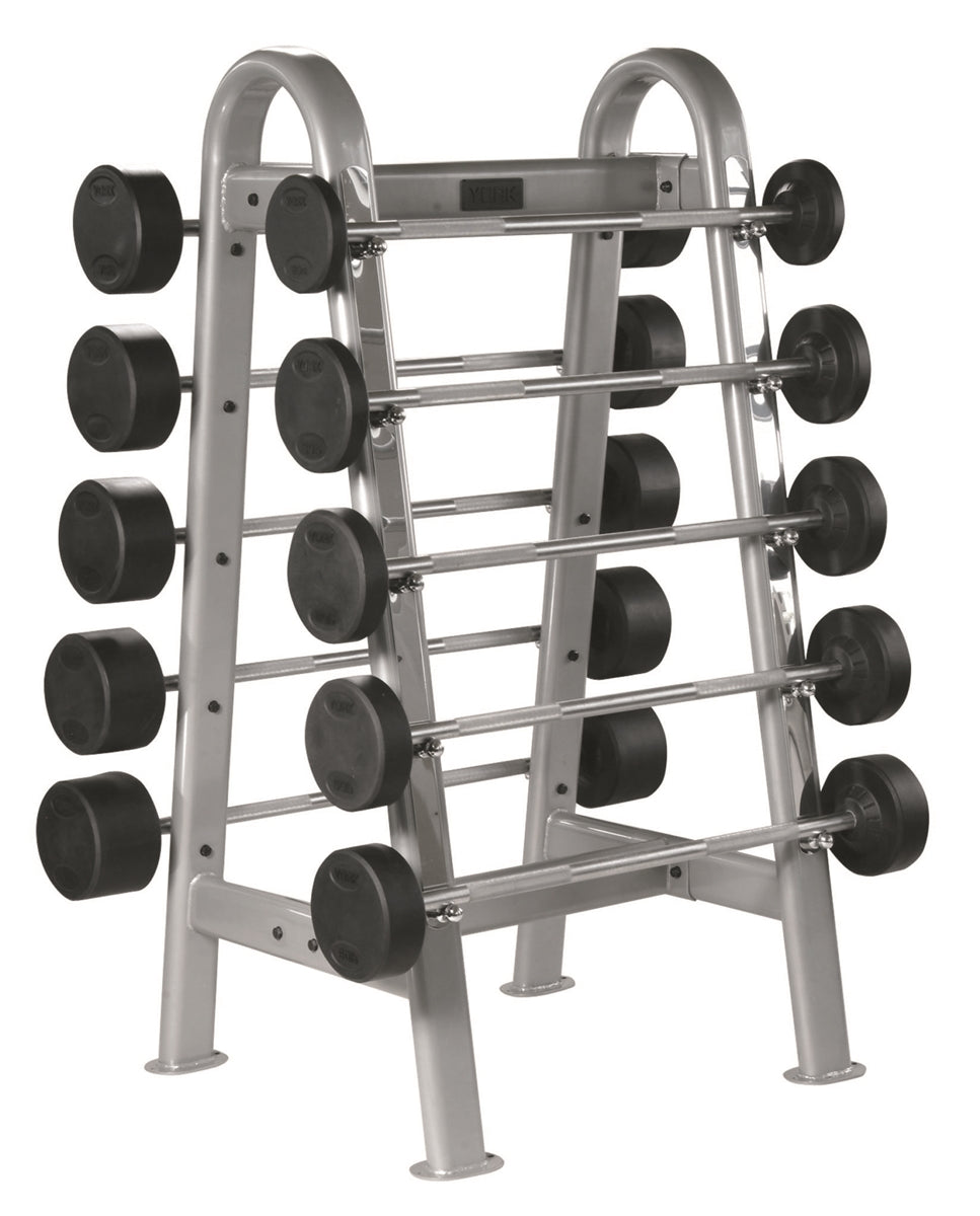 York Barbell, York ETS Fixed Straight And Curl Barbell Rack