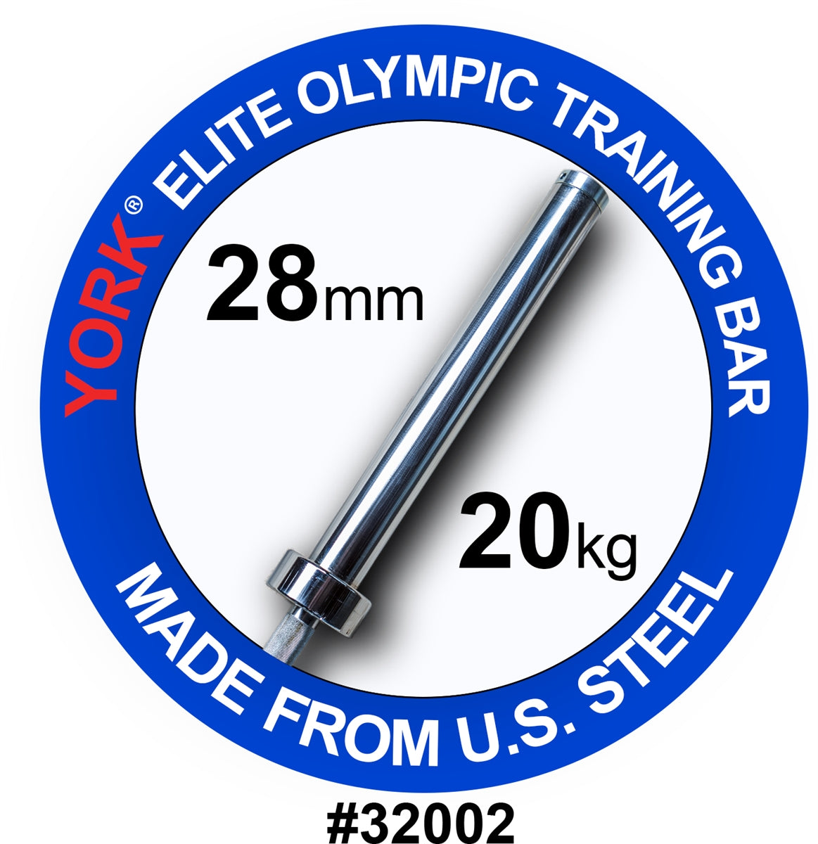 York Barbell, York Men’s Elite Olympic Training Bar