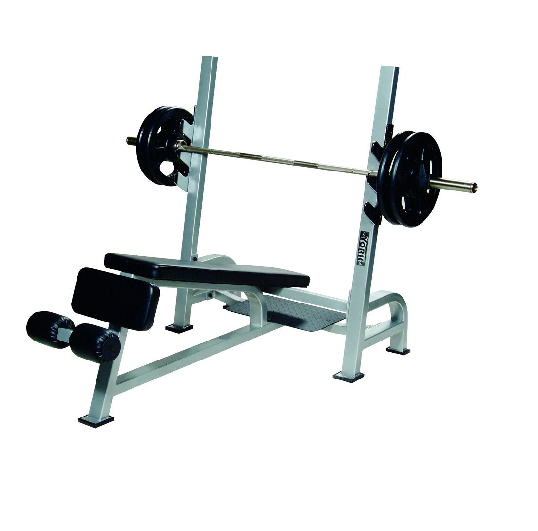 York Barbell, York Olympic Decline Bench w/ Gun Racks