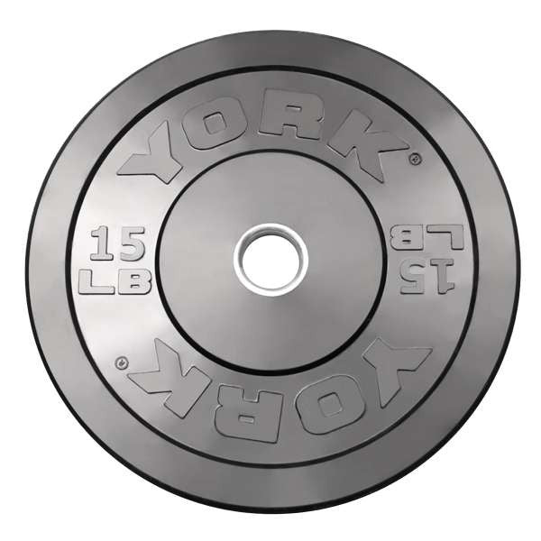 York Barbell, York Rubber Training Bumper Plate - LBS (Singles)