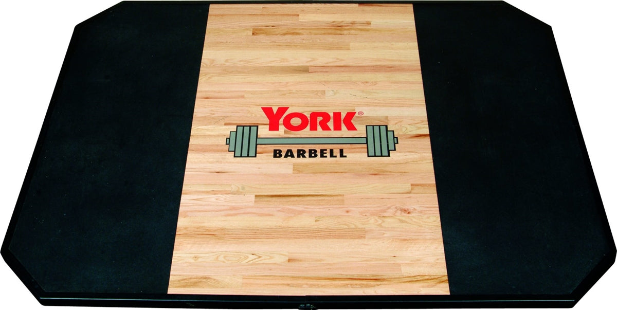 York Barbell, York Solid Red Oak Platform (Free Standing)